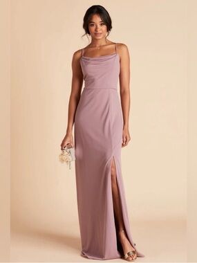 Birdy Grey ASH DRESS CREPE DARK MAUVE XXL 2XL NEW NWT BRIDESMAID WEDDING